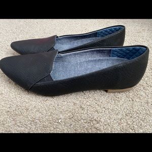 Dr Scholls snake skin flats